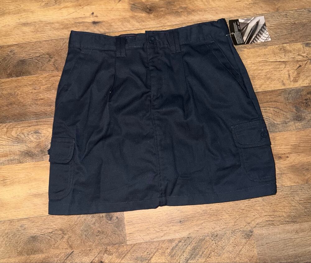 Dickie’s kids New navy uniform cargo skooter skort with adjustable waistband